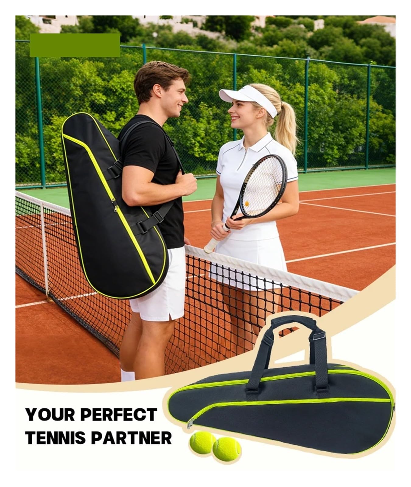 Mochila Tenis Bolsa for Raquetas De Tenis, Mochila Gran Capacidad 3 A 6 Piezas, Gymbag Bádminton, Raqueta Squash con Zapatos Separados
