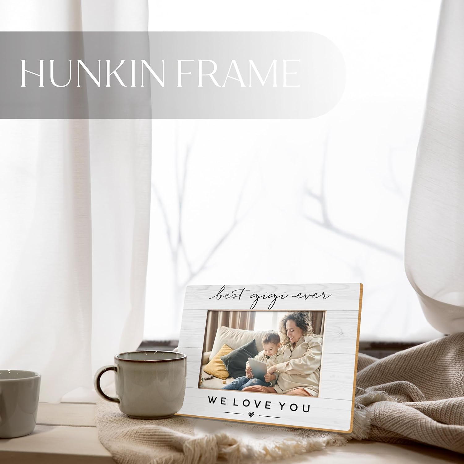 Gigi Gifts Picture Frame 5x7, Best Gigi Ever Gifts for Grandma, Grandma Gift for Birthday Christmas from Grandchildren, Grandmother Gift Picture Photo Frames for Tabletop Desk Decor - Image 3