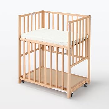 美品】無印良品 ベビーベッド 【オーク材】 ベビーベッド | 無印良品