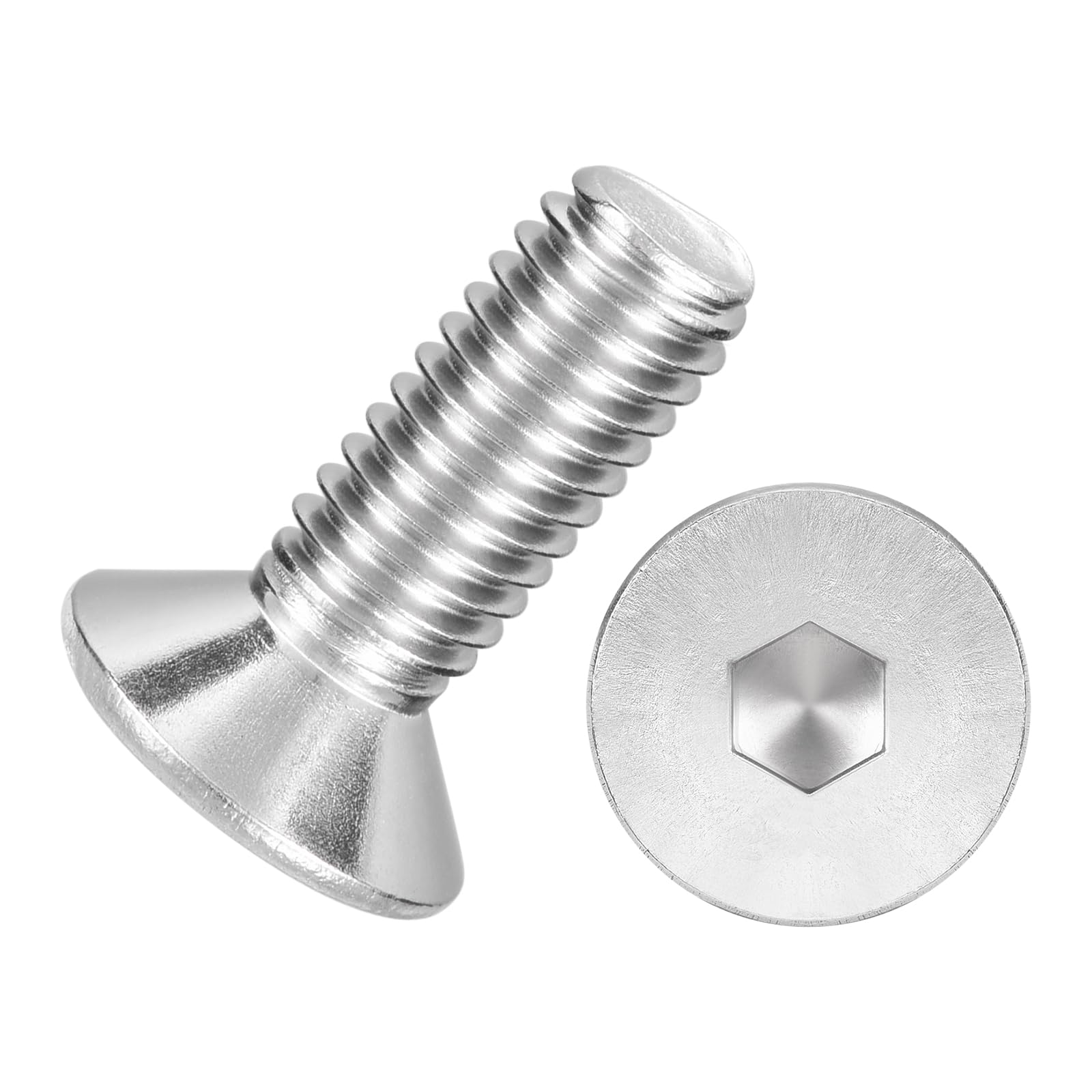 Kozelo 50Pcs[M5-0.8x14] Flat Head Socket Cap Screw Countersunk Bolt — image 1