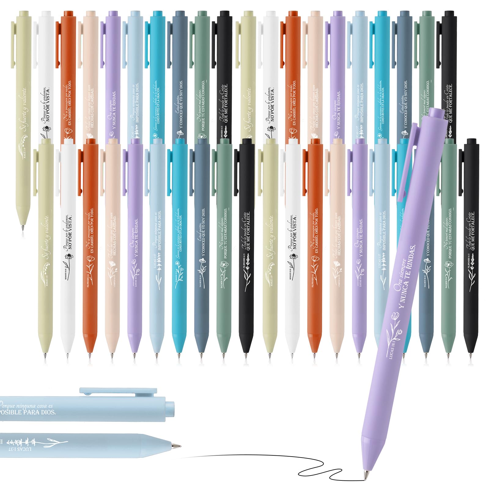Sayglossy 50 Pcs Christian Mothers Day Gifts Bible Verse Pens for Scripture Ballpoints Bulk Party Favors Church Mom Office Sunday School Religious