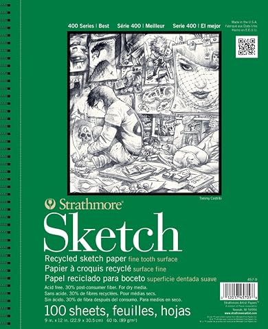 STRATHMORE 400 SERİSİ RECYCLED SKETCH DEFTERİ 22.5 * 30 CM 100 YAPRAK