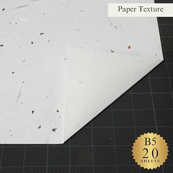 ONAO Washi Paper Sheet B5 Size [Gold & Silver Leaf] Printer Paper (20 Sheets), Laser and Inkjet Printable for Printing, Greeting, Invitation, Craft, Made in Japan (47345)