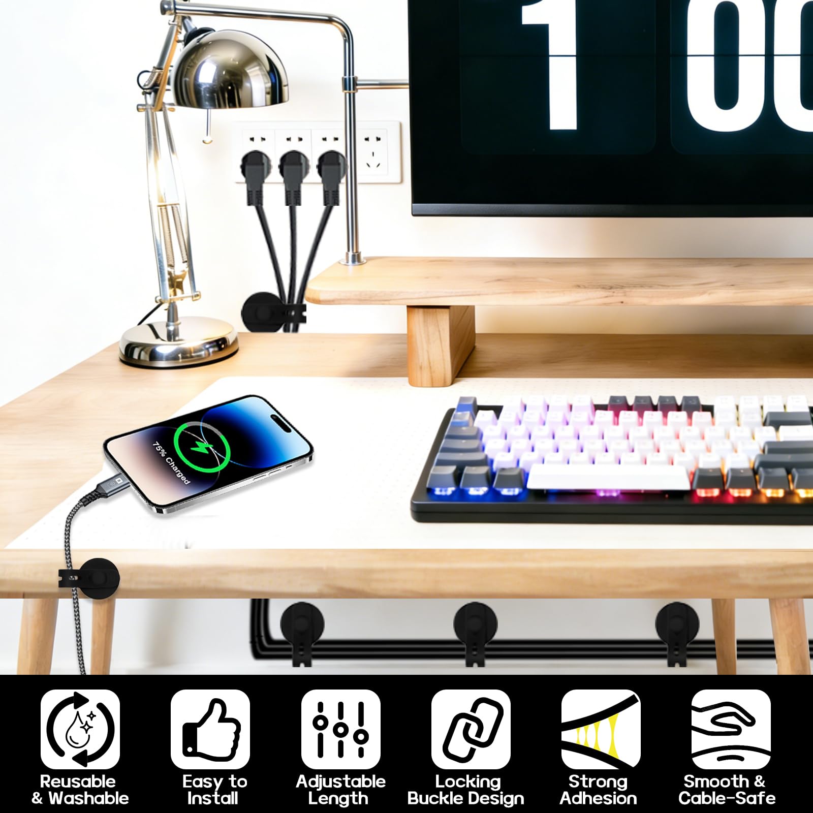 Organize Cables with Silicone Straps - FREE SHIPPING -3 Organize Cables with Silicone Straps - FREE SHIPPING -3