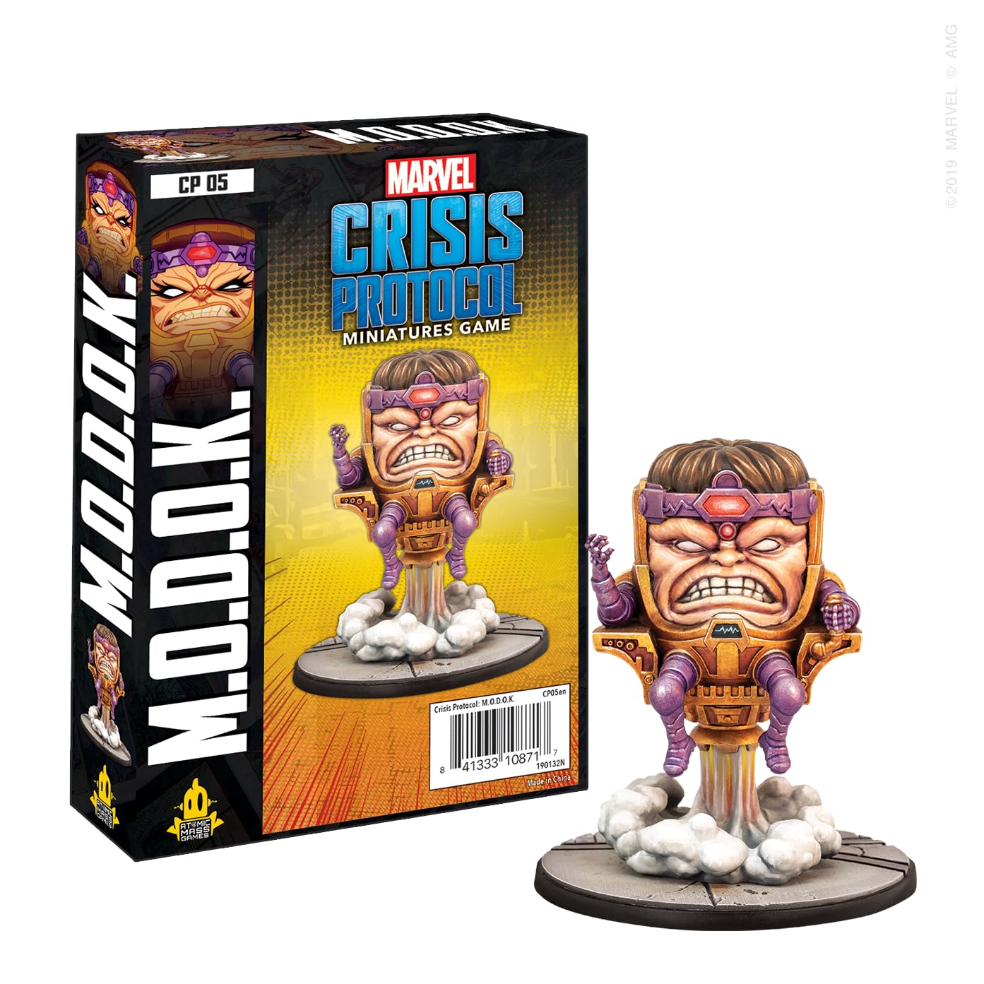 Atomic Mass Games , Marvel Crisis Protocol: Character Pack: M.O.D.O.K. , Miniatures Game , Ages 10+ , 2+ Players , 45 Minutes Playing Time