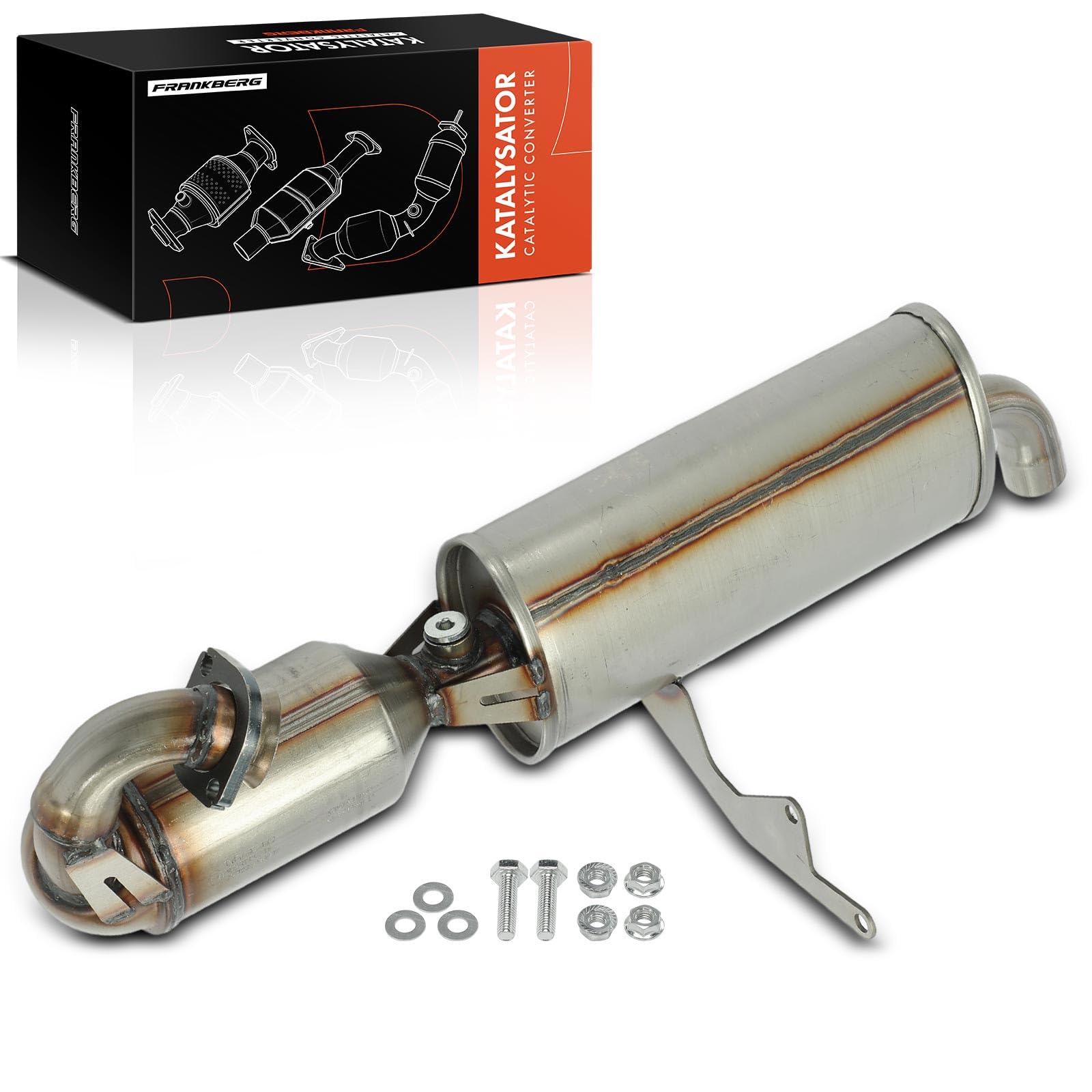 Frankberg Catalizador Gasolina Compatible con cabrio 450 0.6L 0.7L City-Coupé 450 0.6L 0.7L Fortwo cabrio 450 0.7L Fortwo Coupé 450 0.7L Replace# 0011953V001