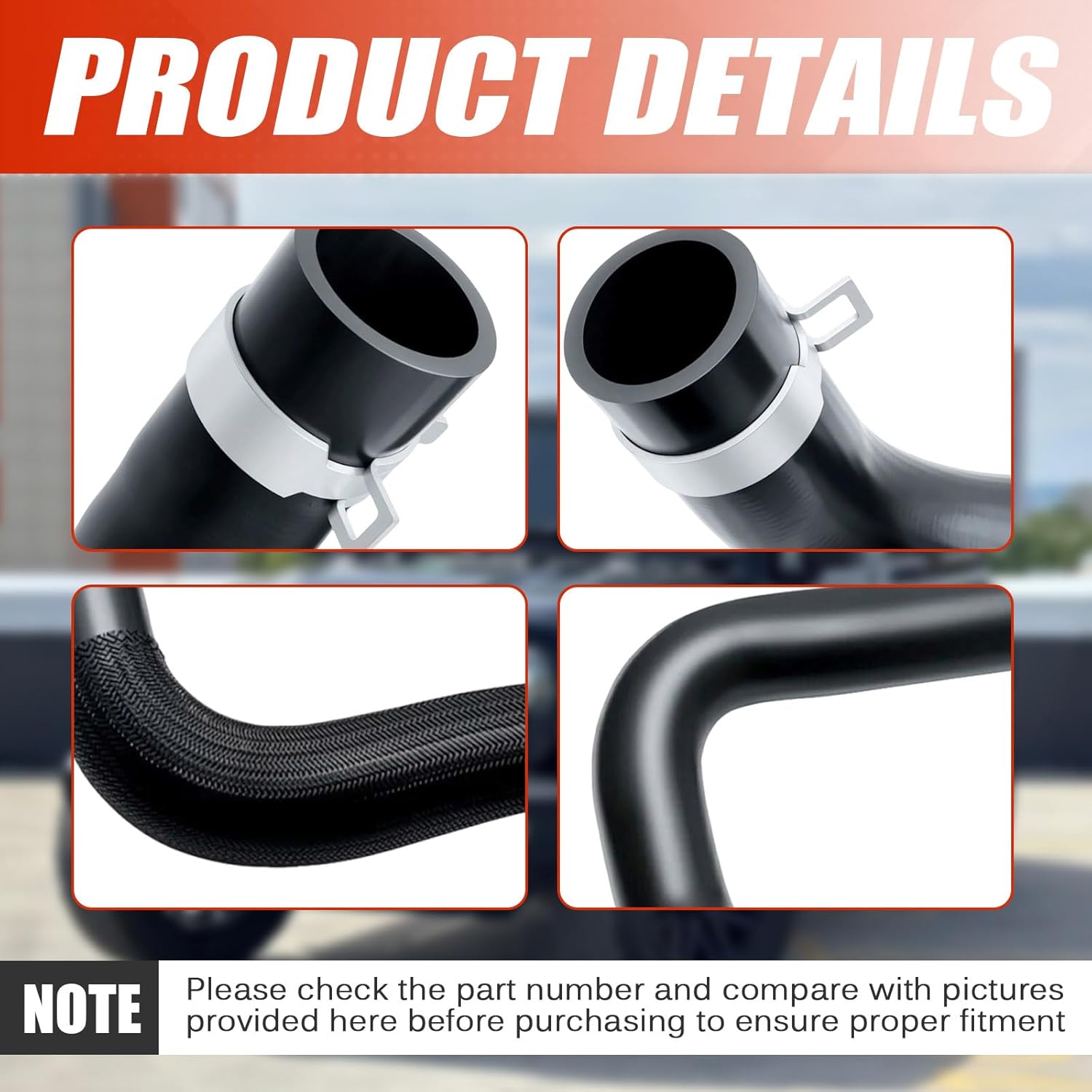Upper and Lower Radiator Coolant Hose Fit for 2012-2018 Jeep Wrangler for 2018 Jeep Wrangler JK 3.6L V6 Replace for 55111395AE 55111394AC