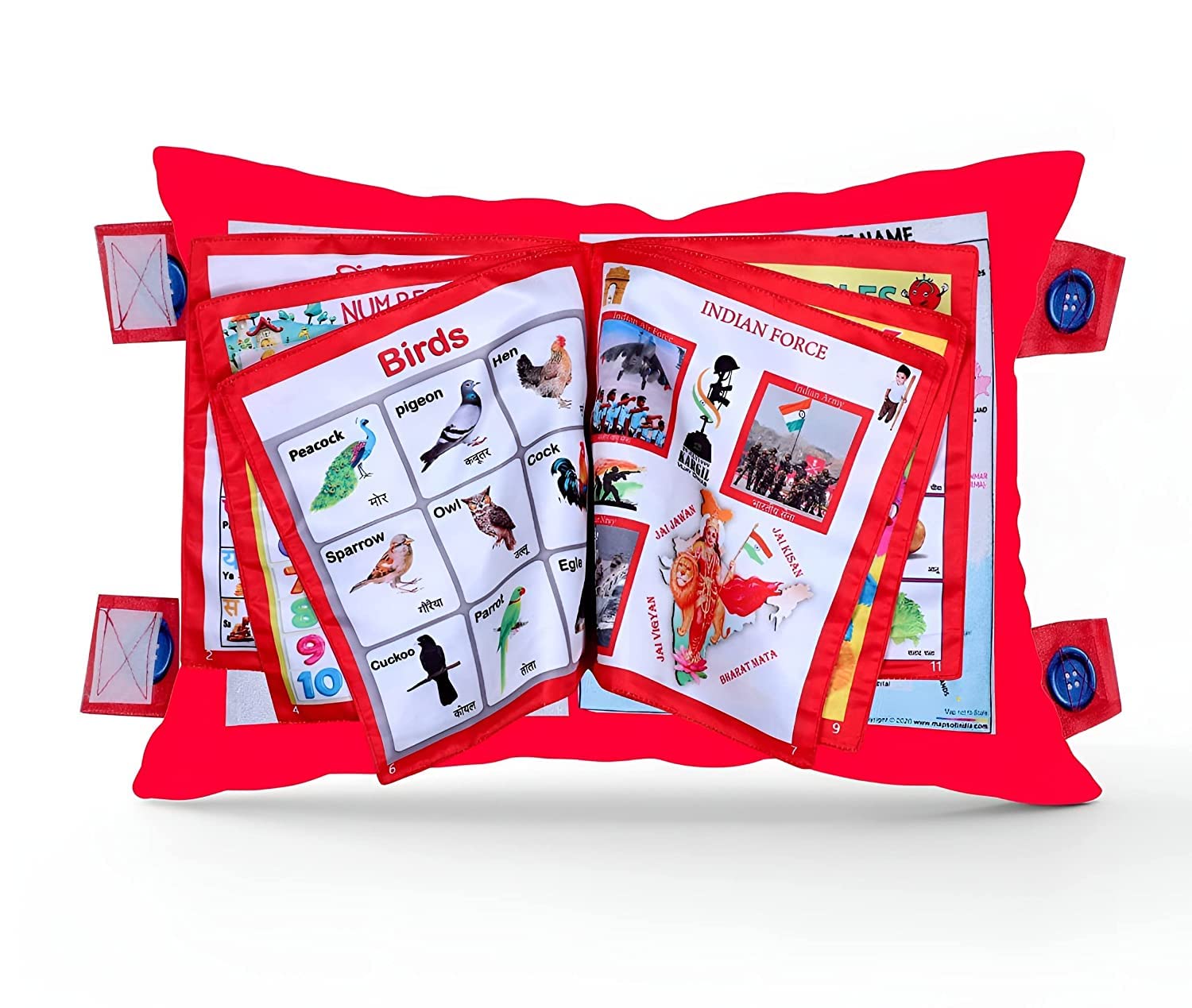 Velvet Kids ABCD Learning Toys Cushion Best for Birthday Gift, Red Colour Kids Learning Cushion Book (B0CLP8TNYJ) Amazon Price History, Amazon Price Tracker