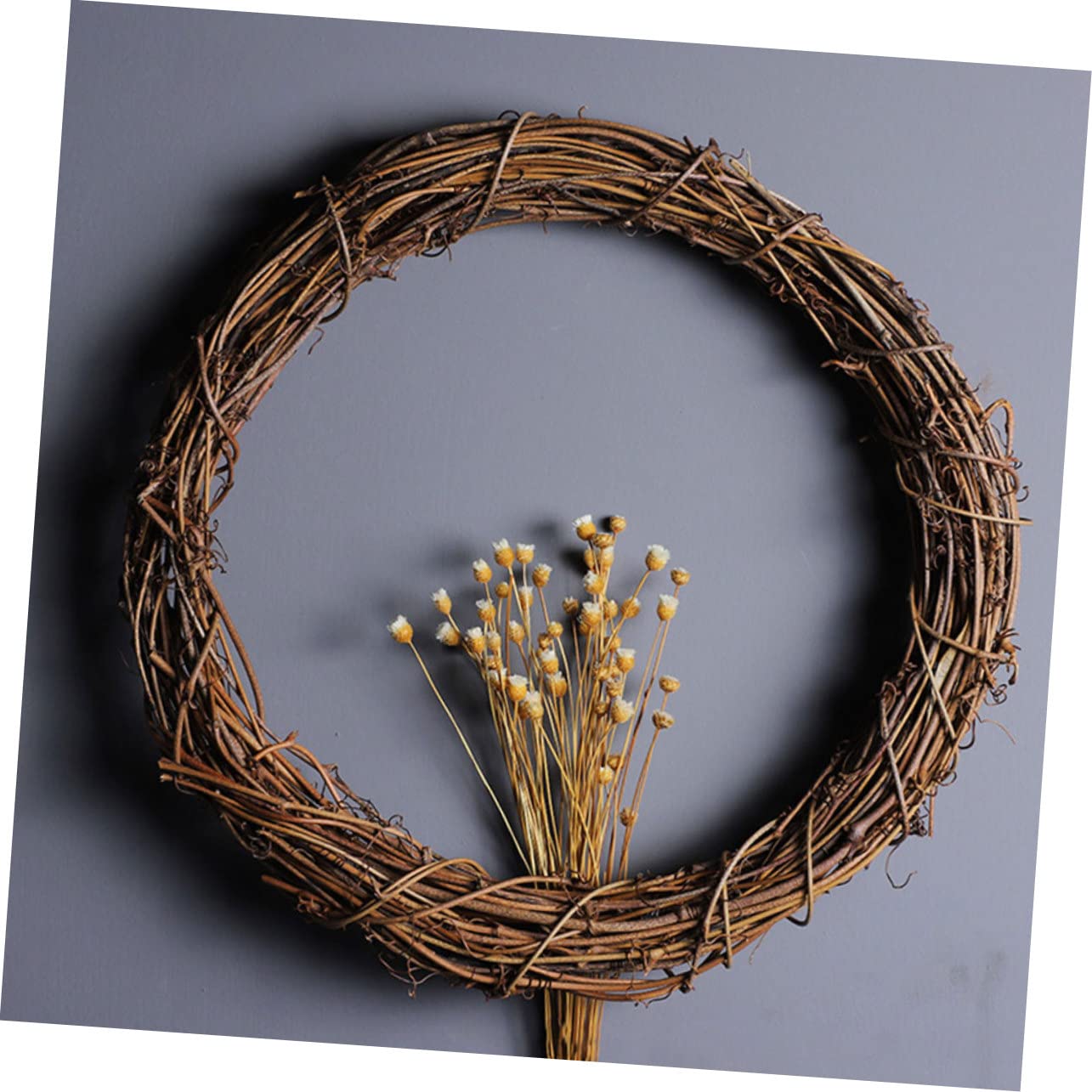 ABOOFAN 3 Piezas Guirnalda ratán Hecha a Mano Dofu Rattan Circle 3pcs 30cm decoración navideña decoração Mimbre Bricolaje círculos para Hacer Rings Navidad