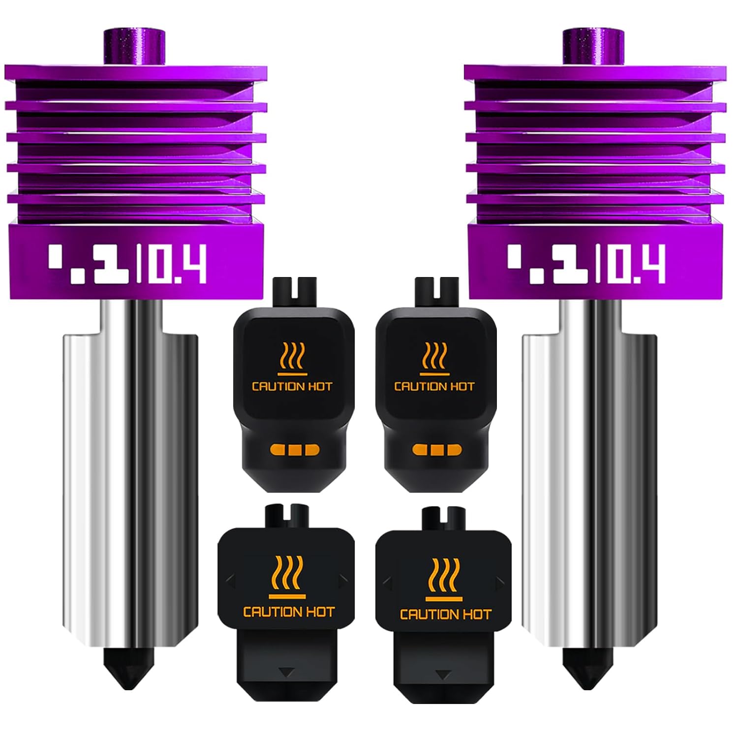 2PK MPVD Hotend 0.4mm for Bambu Lab X2D/P2S H2/A1 Series Nozzle Upgrade Nano-Coating Anti-Stick Filament High Hardness 2800HV for Bambu lab X2D P2S Nozzle Bambu Lab H2S Hotend