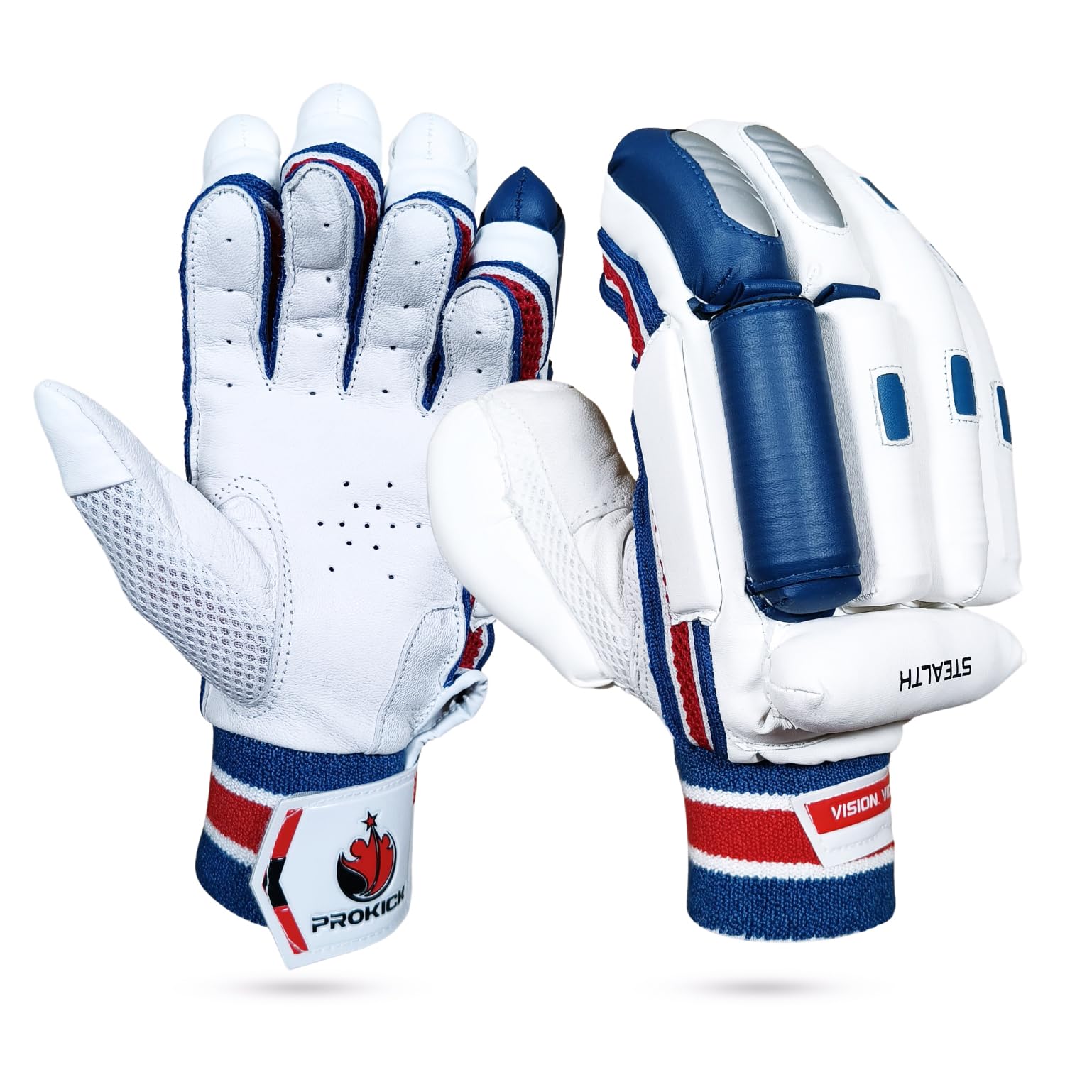 Prokick Stealth Cricket Batting Gloves|High-Performance Batting Gloves|Suitable for Unisex|Professional Batting Gloves|RH Batting Gloves|Youth Batting Gloves - RH - Youth (B0CZ92X5G8) Amazon Price History, Amazon Price Tracker