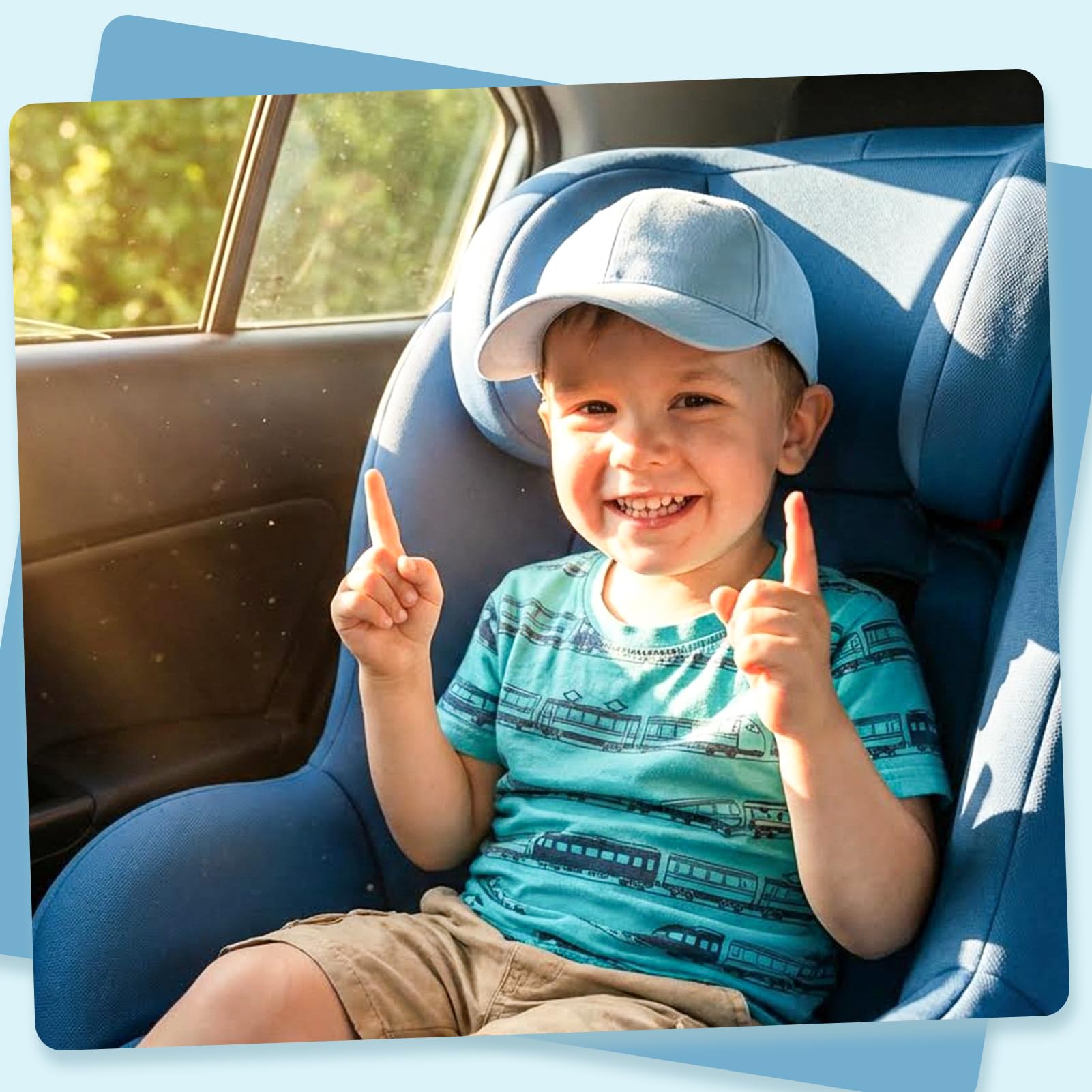 Utensilsto Lot de 3 casquettes de baseball pour enfants, réglables, en coton, couleur unie, protection solaire, légère, légère, pour les voyages, le golf, le tennis