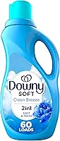 Vista 11 de Downy Soft, Suavizante de tela líquido 2 en 1 suave y fresco, April Fresh, 140 fl oz, 190 cargas, El acondicionador de tela líquido proporciona