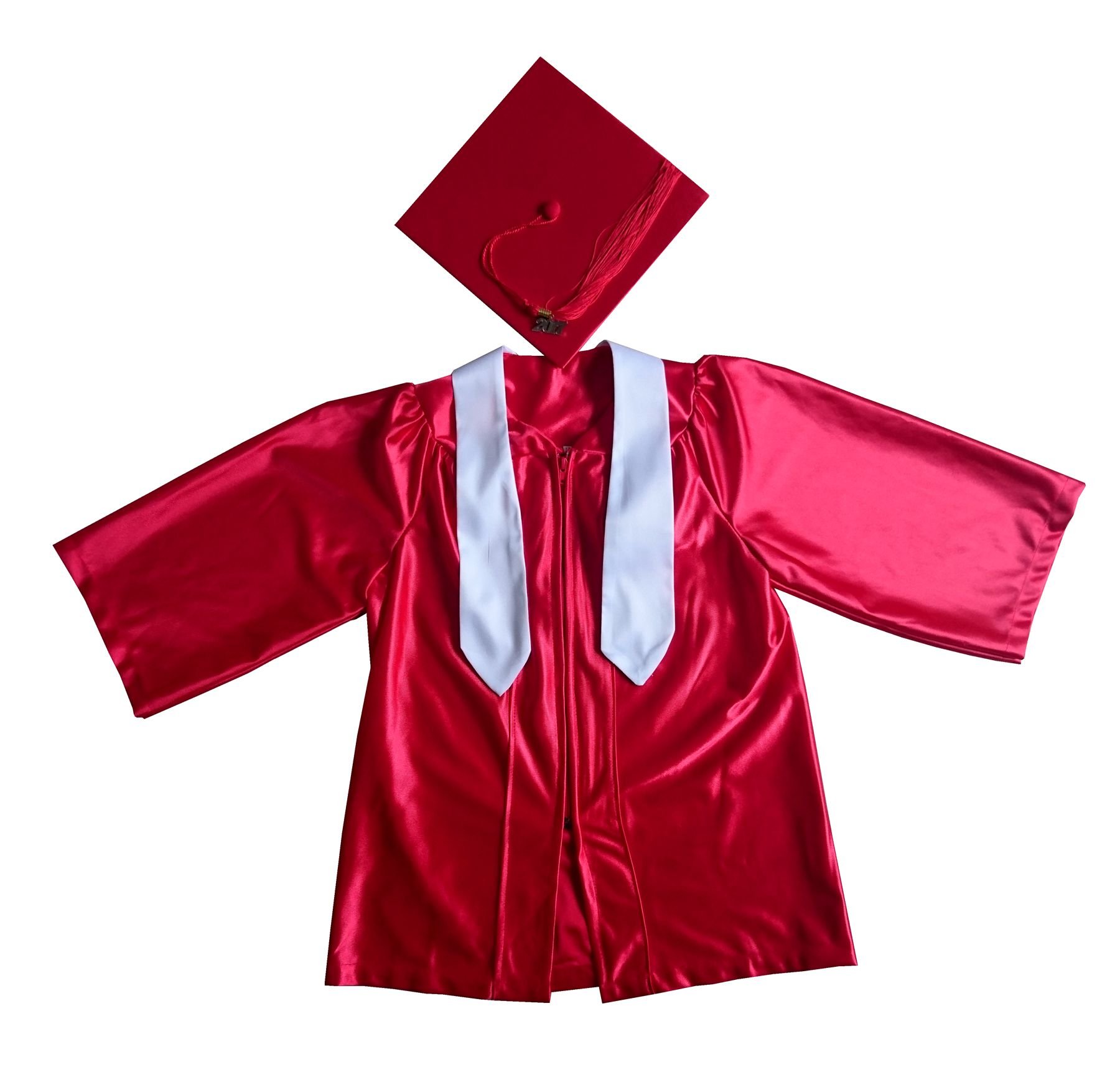 Grad Days Unisex Kindergarten Plain Graduation Stole 40'' Long White