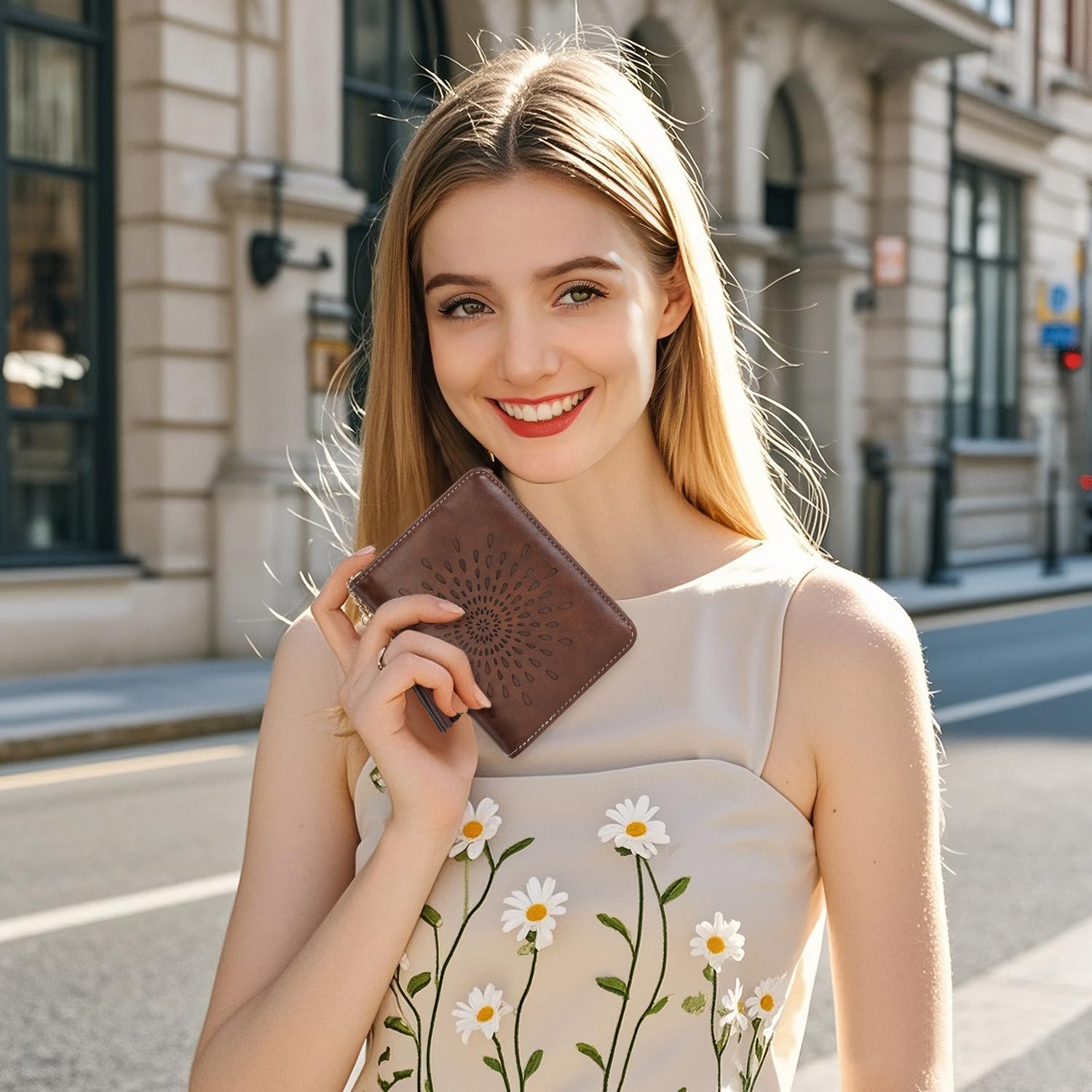 APHISON RFID Small Wallets for Women Ultra PU leather Card Holder Bifold Womens Ladies Wallet Zipper Coin Pocket - Image 6