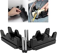 Ferramenta de corte de medição de esquadria 2 em 1, caixa de esquadria com bloco de esquadria para rodapé medição precisa e ângulos de esquadria para serrar ferramenta de corte para carpinteiros