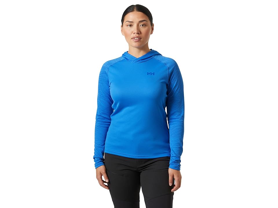Helly Hansen Lifa Active Solen Graphic Hoodie (Ultra Blue) Women's Swimwear INTERNATIONAL SHIPPING