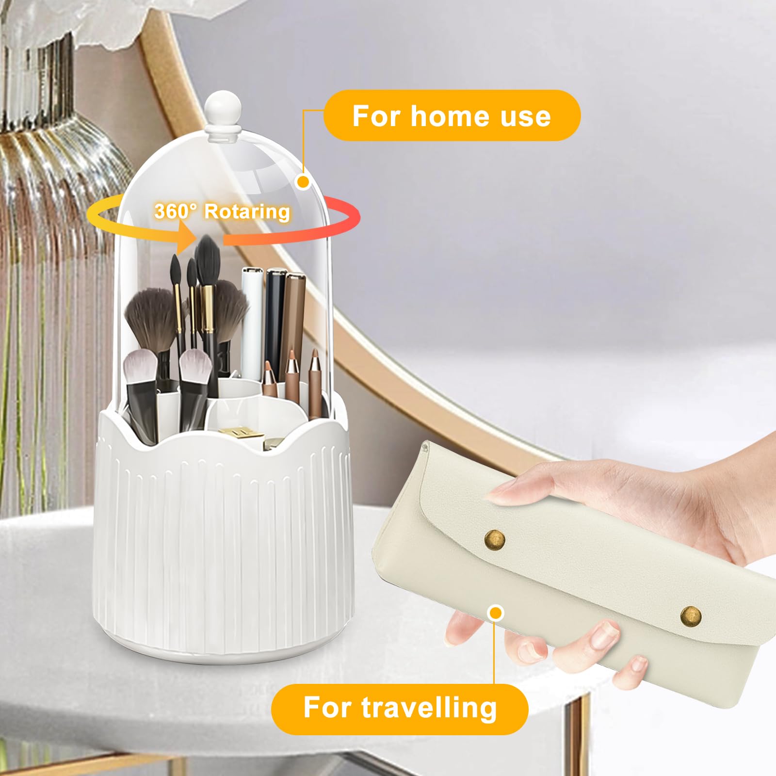BigKing Makeup Organiser, Spinning Cosmetic Organizer Acrylic - Image 3