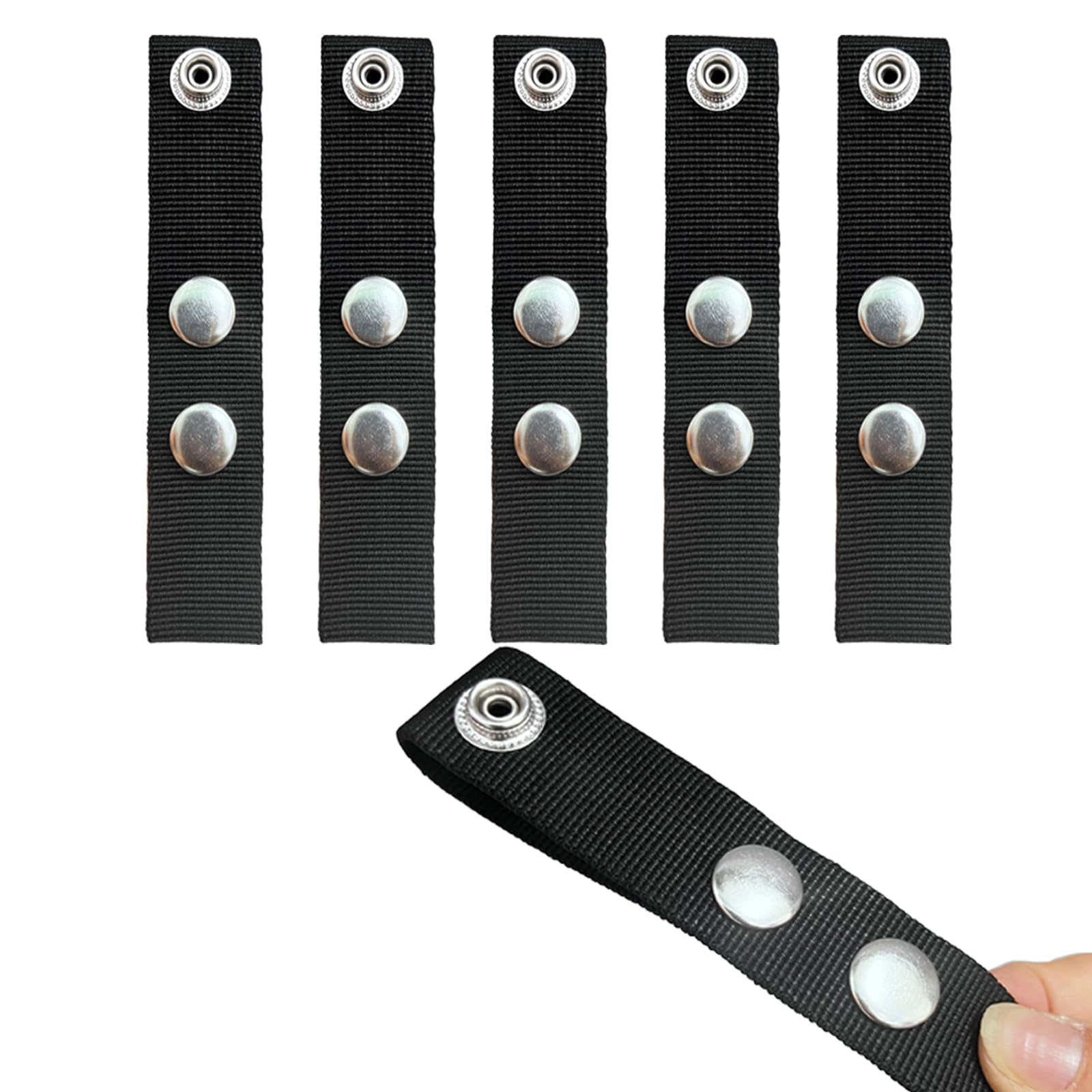 Snap Extender for Boat Canvas -Brass Heavy Duty snap and Thickened Webbing ?Available in a Variety of Sizes (Black, 2~3inch)