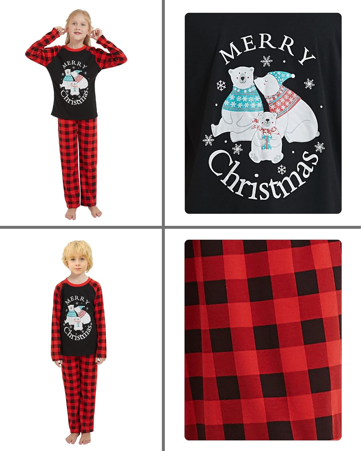 ファミリーマッチングパジャマセット かわいいクリスマスツリー 寝間着 雪だるま ホリデーPJS カップルと子供向け