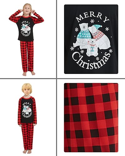 Miniatura 6 de Hupohoi Family Matching Pajama Sets Cute Christmas Tree Sleepwear Snowman Holiday PJS for Couples and Kids