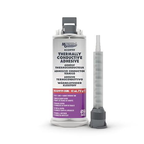 MG Chemicals - 8329TFF-50ML 8329TFF Thermally Conductive Adhesive - Fast Cure Epoxy, 45 ML Dual Cartridge