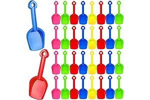 Lenwen 48Pcs Mini Sand Shovel for Kids Little Plastic Shovels Beach Toys