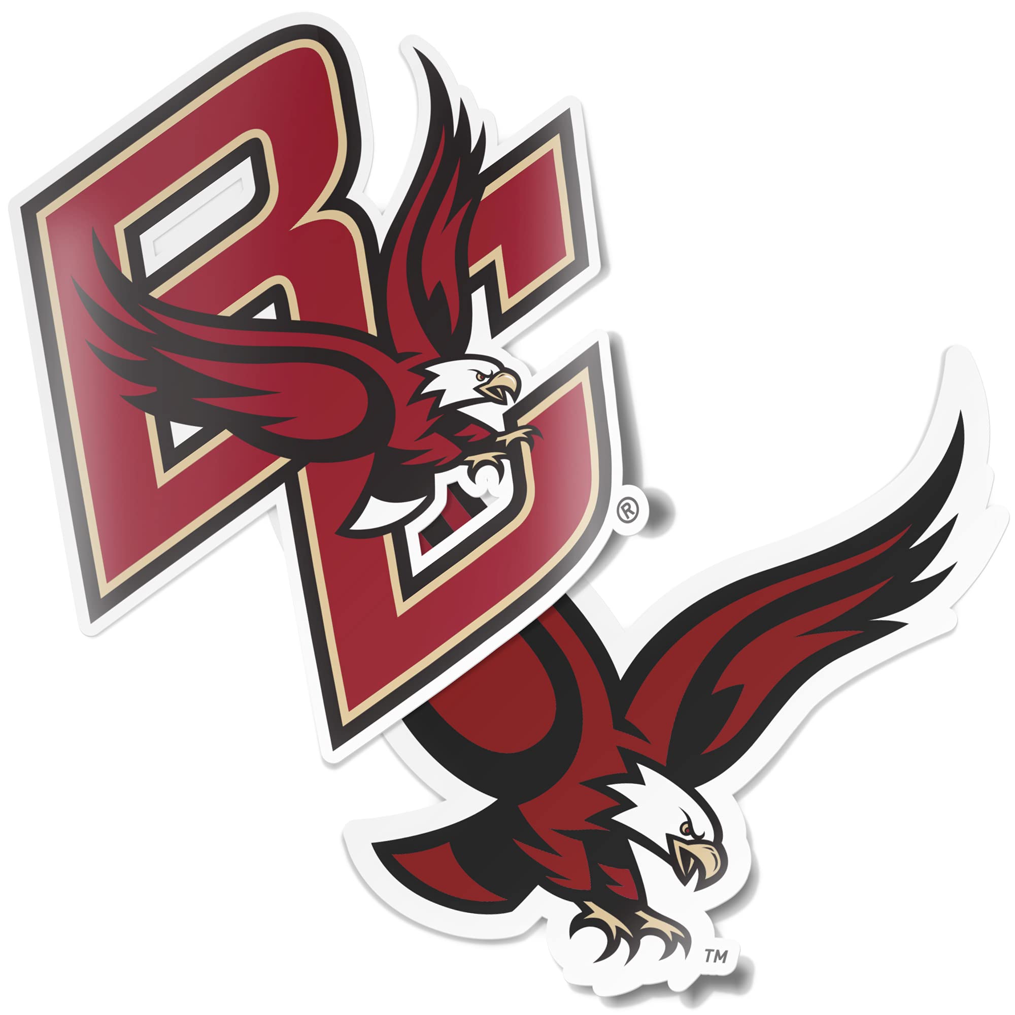 Sticker Boston College en vinyle imperméable pour décorer votre gourde