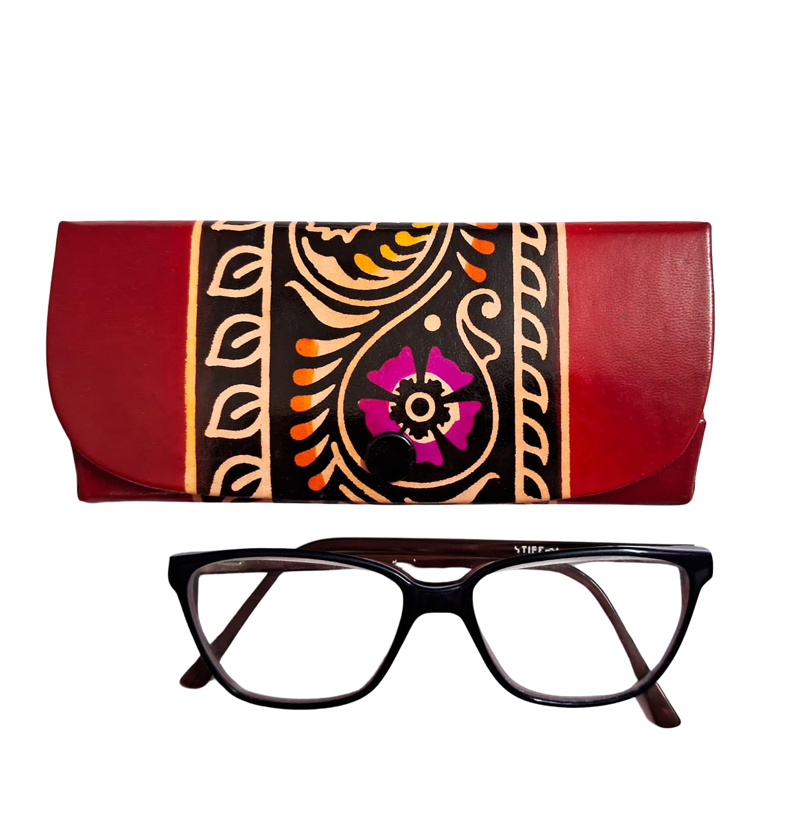 silkykraftz Genuine Leather Shantiniketan Spectacle Case-picture-14