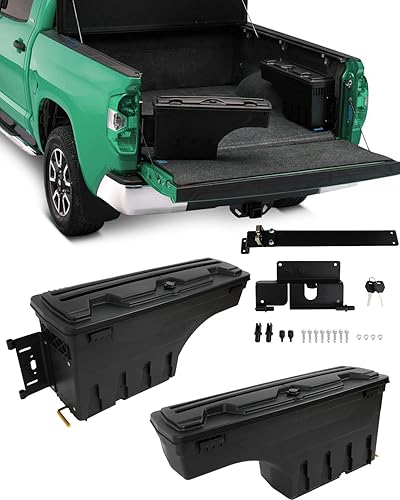 Miniatura 10 de SCITOO Cerradura y llaves caja de almacenamiento para caja de camión Tits para Chevrolet Colorado 2015-2020, para GMC Canyon 2015-2020 lado