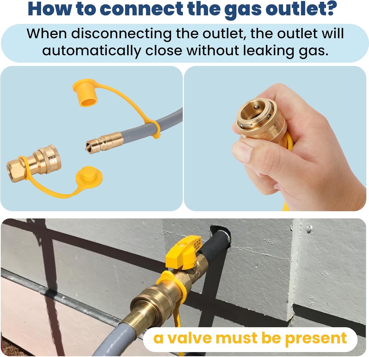 Propane to Natural Gas Conversion Kit Compatible with Weber Genesis, Genesis II, Spirit, Spirit II, Convert LPG Grills to NG, Includes 10FT 1/2" Hose,