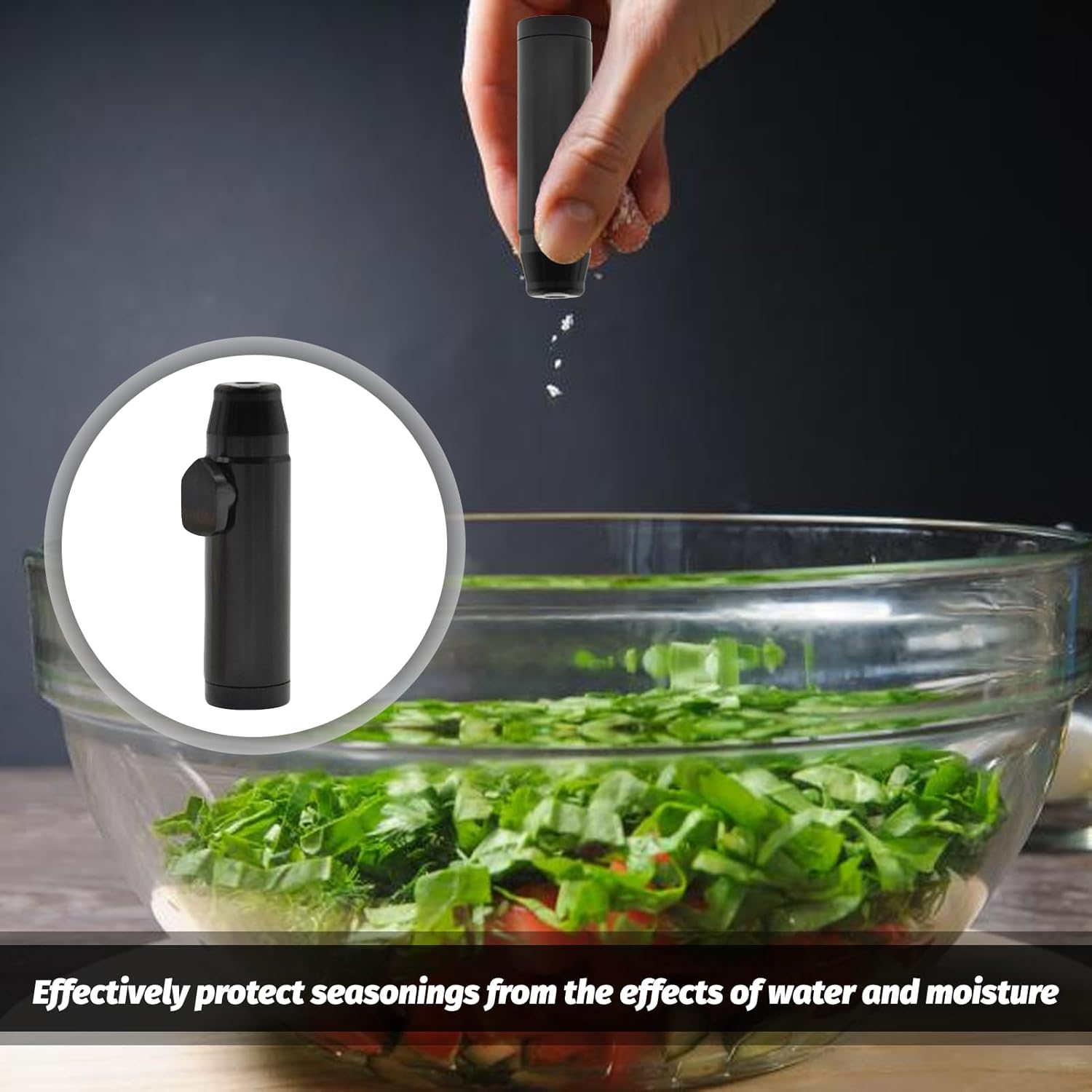 3 pack mini salt and pepper shakers portable spice dispenser