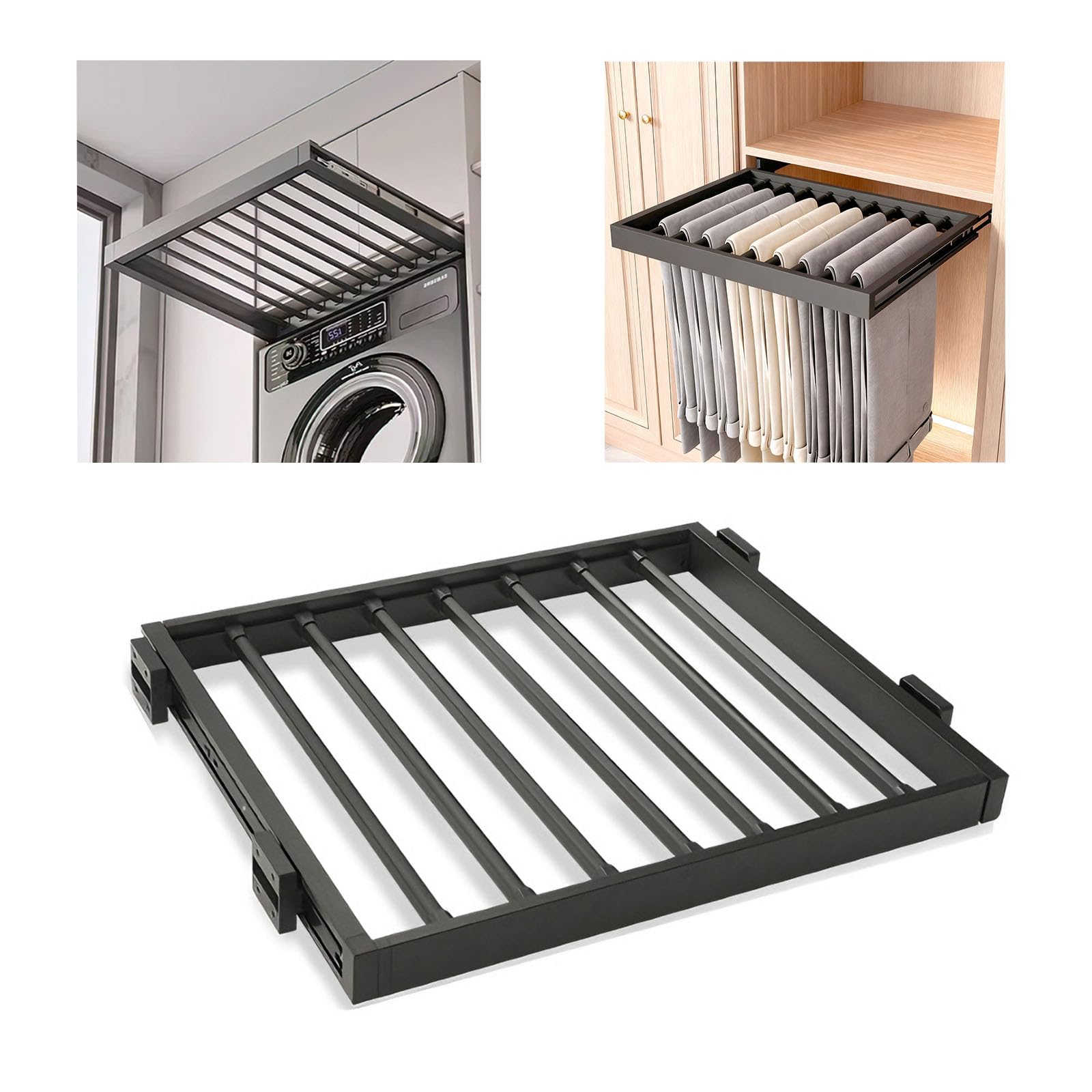 Séchoir à linge extensible pour placard pour résoudre le désordre