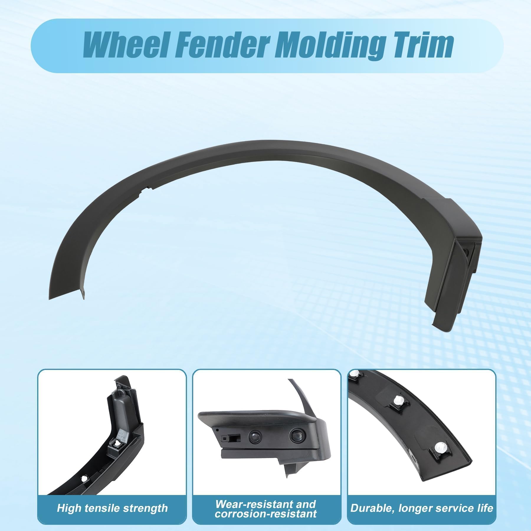 Amazon.com: XQSMWF Wheel Arch Fender Molding Trim Wheel Fender