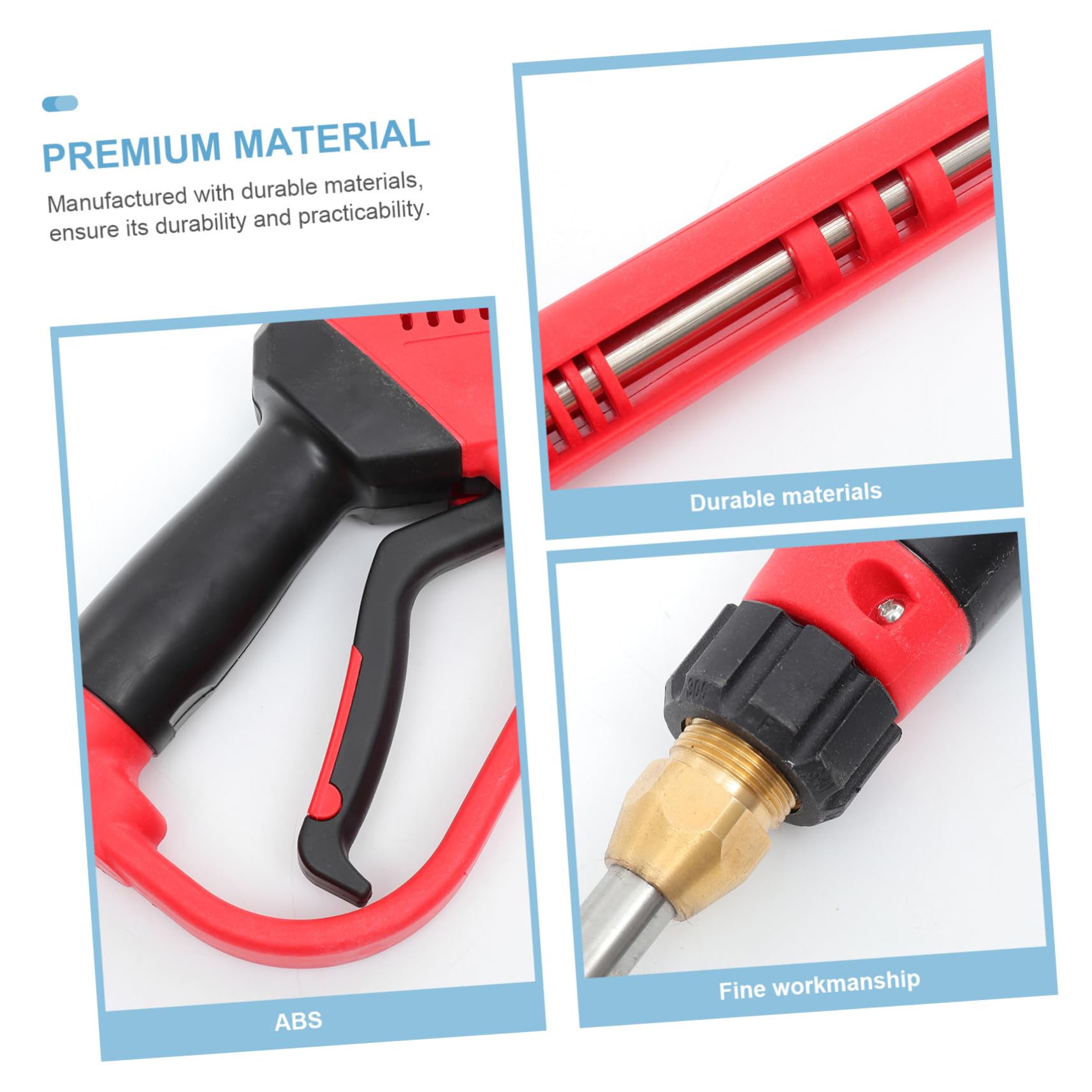 HANABASS Rociador de Limpieza de Alta Presión Varilla de Extensión para Hidrolavadora Herramienta de Hidrolavadora Duradera PSI Color Rojo
