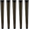Cherry-on-Top King Size Cone Holder Air Tight Hard Plastic Tube Smoking Rolling Cig Tube, 5 Holders Black