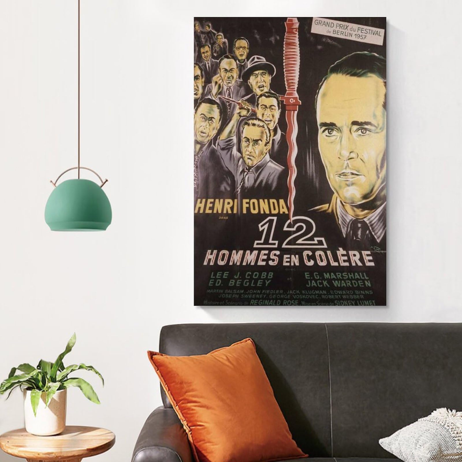 GLUC 12 Angry MenPoster classique de film et de télévision - Décoration murale pour chambre d'adolescent - 30 x 45 cm - Style cadre