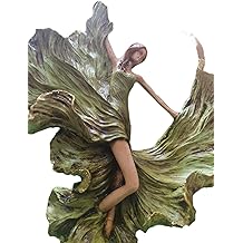 ydk2-Decorative Dancing Woman Figure &ndash; Handcrafted Resin Figurine &ndash; Home and Office Decoration Accessory &ndash; Gift Artistic Ornaments | DEKORMIX