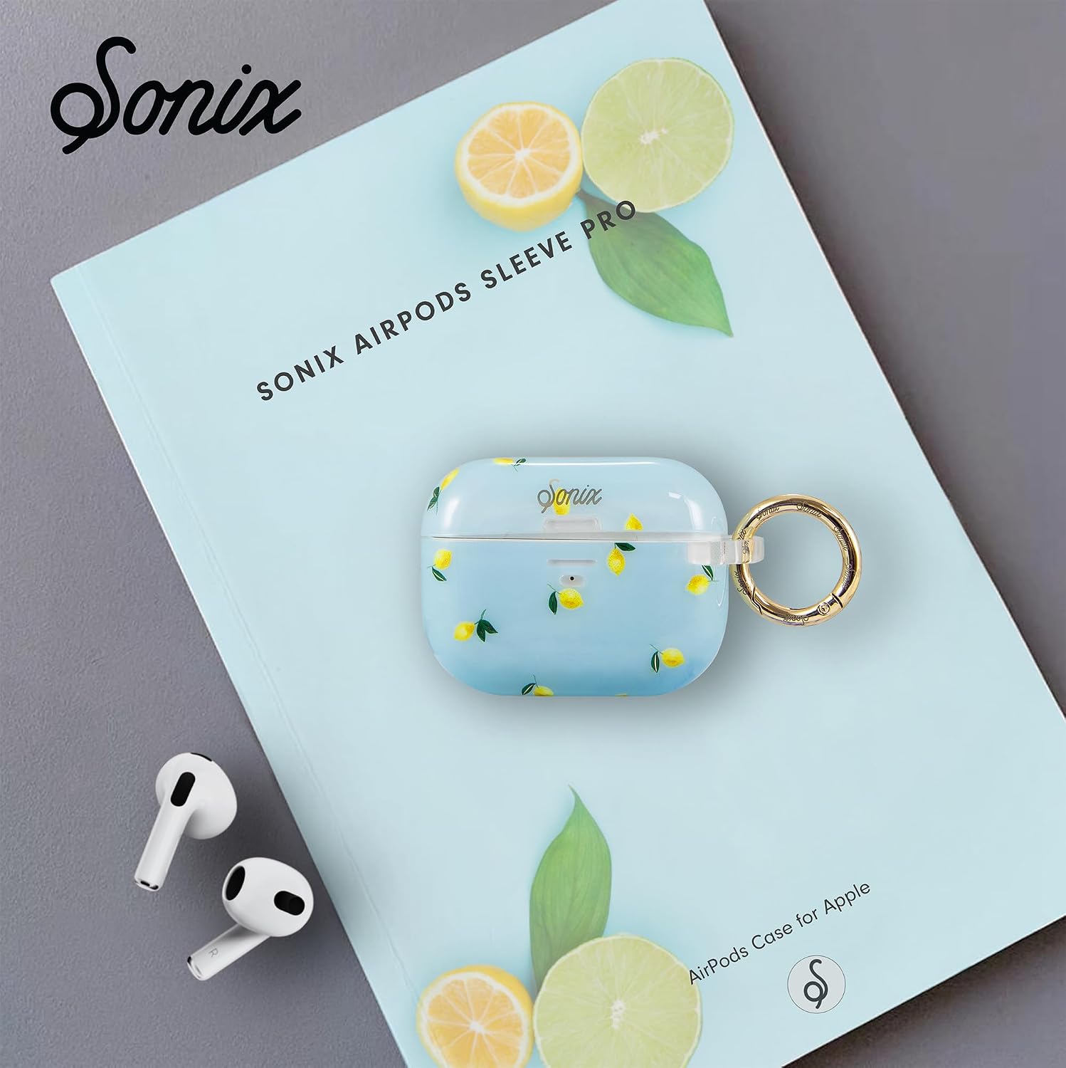 Sonix Cases for AirPods Pro 1 and 2 - Hard Cover, Protective Case for Apple AirPods Pro 1st and 2nd Generation | Lemon Drop