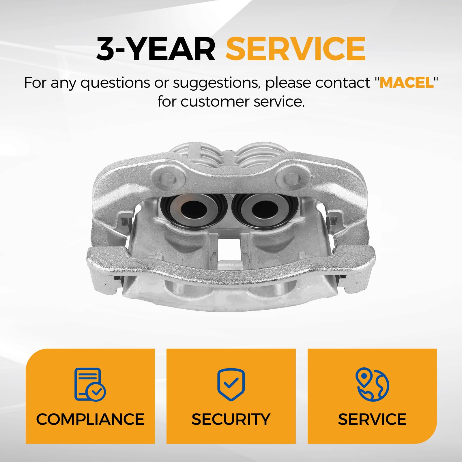 MAYASAF Rear Disc Brake Caliper Set Left & Right For Cadillac Escalade, Chevy Tahoe, GMC Yukon