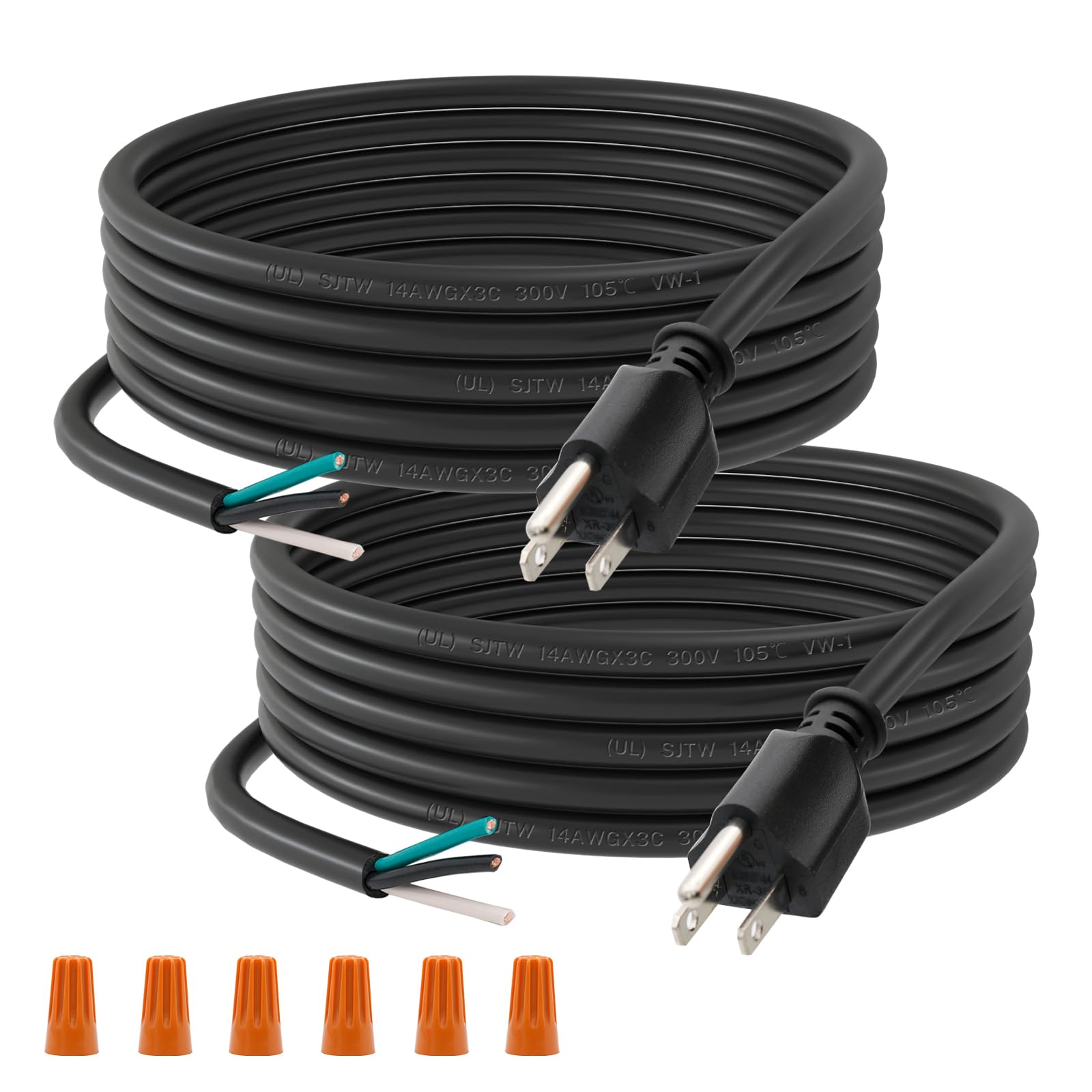 Snapklik.com : FIRMERST 14 Gauge 10 Feet 3 Prong Power Cord Replacement