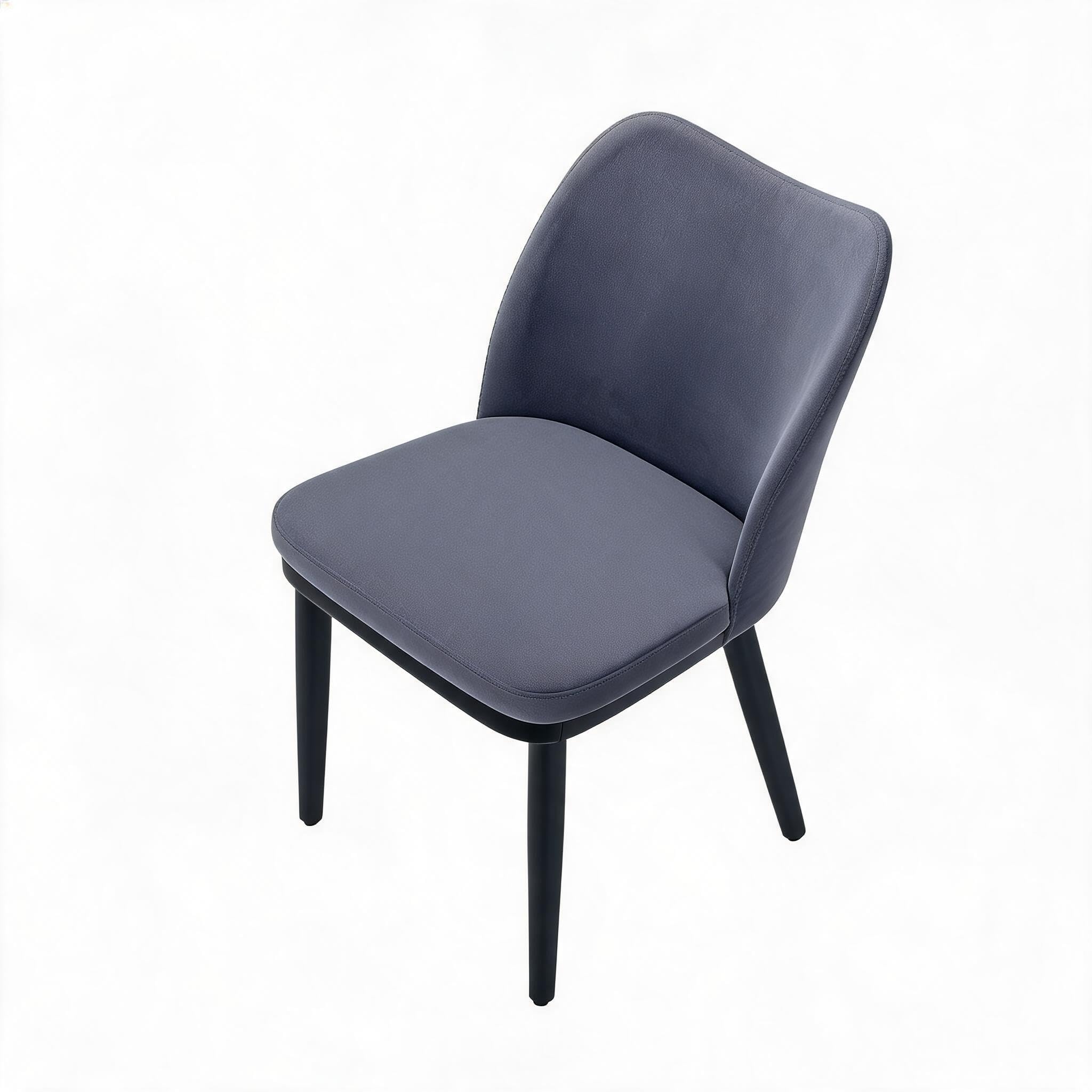 Garvee Set 2 Sedie da Pranzo Moderne Imbottite - Rivestimento in Velluto, Schienale e Seduta Imbottiti - Gambe in Legno Robuste - per Cucina/Sala da Pranzo/Bar/Soggiorno - Velvet | Dark Gray