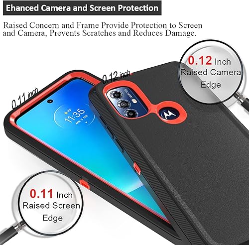 Miniatura 9 de TMIDVFV Funda compatible con Moto G Play (2023)  Moto G Power (2022), con funda de clip para cinturón, resistente, resistente, a prueba de golpes,