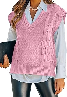 Dokotoo Sweater Vest Women Knitted V Neck Oversized Sweaters Sleeveless Knitwear Tank Tops