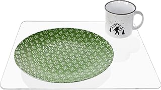 Deluxe Clear Acrylic Plastic 11-inch by 17-inch Placemat Covers