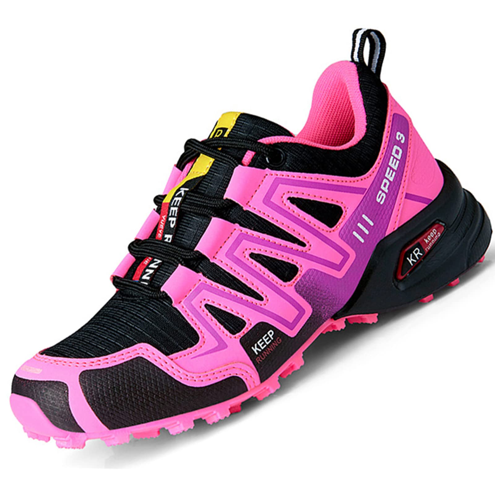 XSJK Golf Shoes for Womens,Breathable Lightweight Summer Ladies/Girls Golf Shoes Provide Style, Comfort, and Performance Both on and Off The Golf Course,Pink,8US