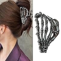 Vista 71 de Pinzas de pelo góticas de murciélago negro para mujeres y niñas, garra de pelo de murciélago gótico de aleación punk negra Y2K para decoraciones