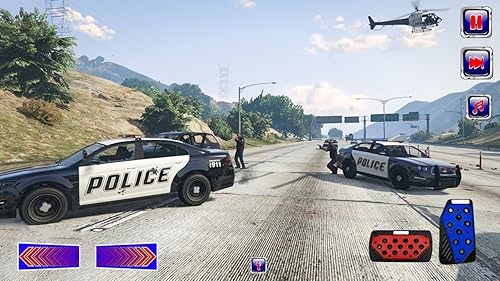 ★オーダー受付中★警察官とパトカーセット★お巡りさん★ダイカット★クラフトパンチ 本物のオープンワールドのパトカーゲーム: 警察が車のギャングを追跡