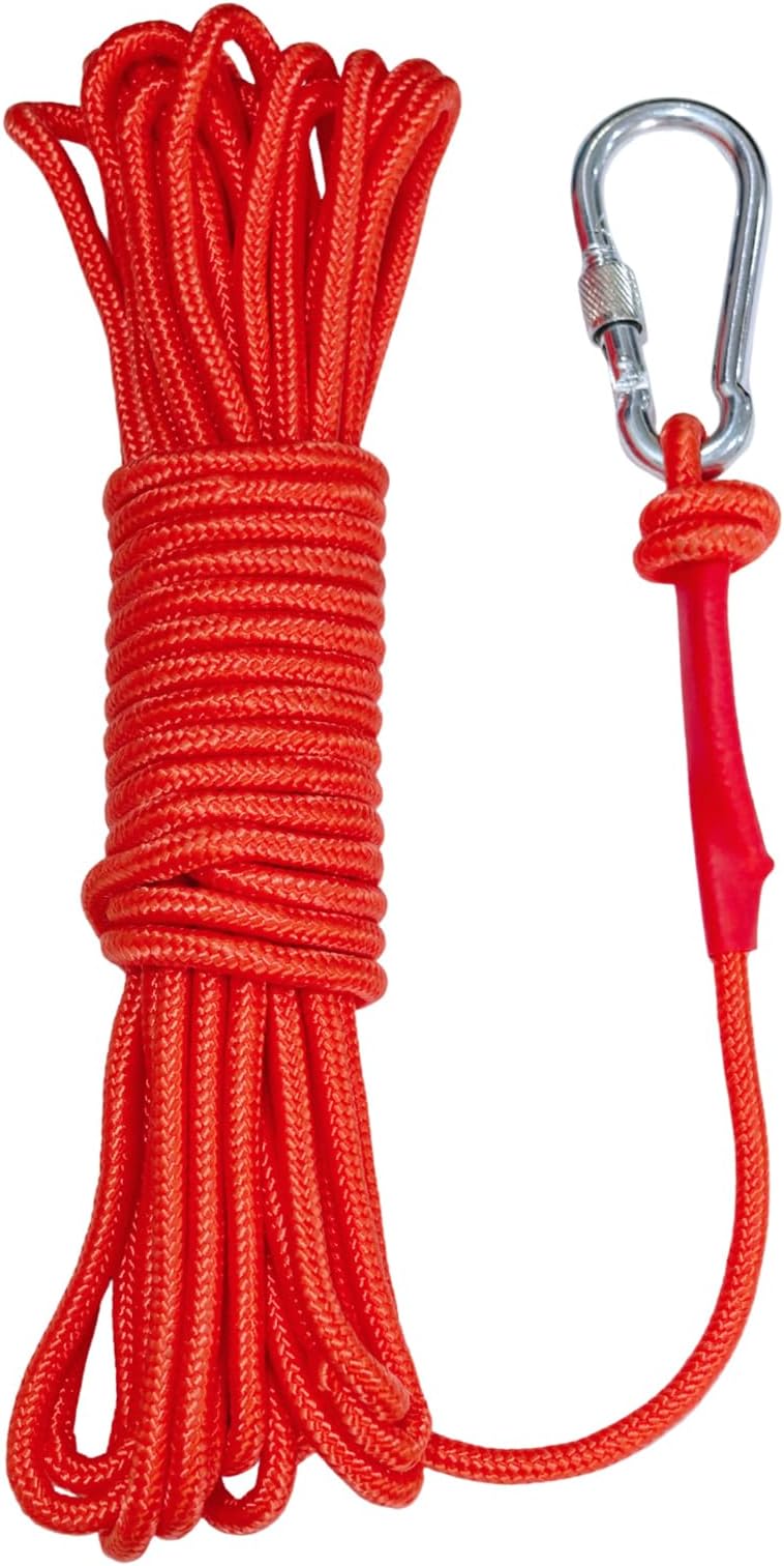 BeGrit 6mm Floating Rope 10m Anchor Mooring Rope High Visibility Orange Kayak Dock Lines Tow Throw Line for Boat Canoe Dinghy Camping Hiking Awning Tent Canopy