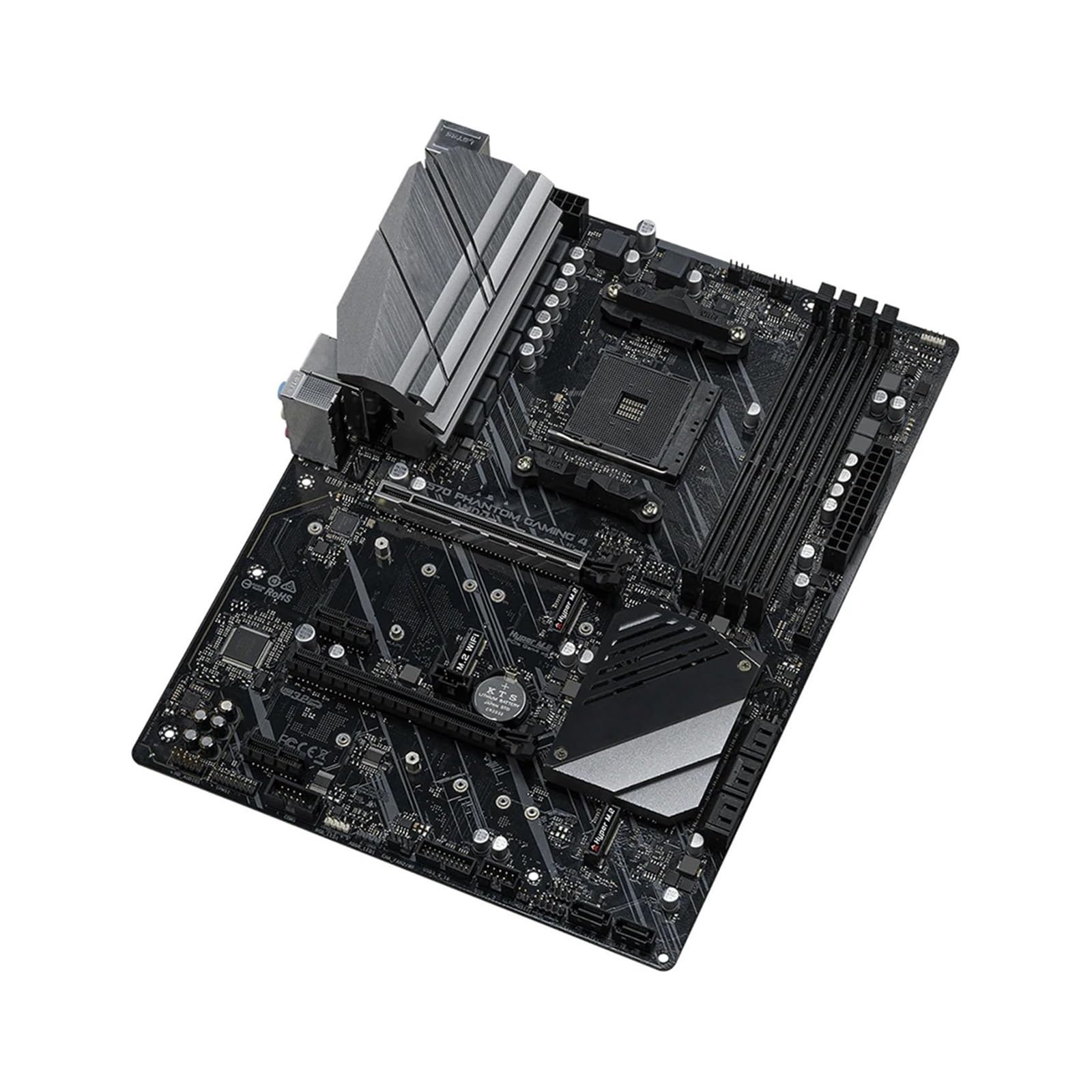 Carte Mere Carte mère Fit for ASRock X570 Phantom Gaming 4 Compatible avec processeurs Ryzen 5 5600 et 5600G R7 5700x3D 5800x3D DDR4 3200 MHz, boîte d'origine